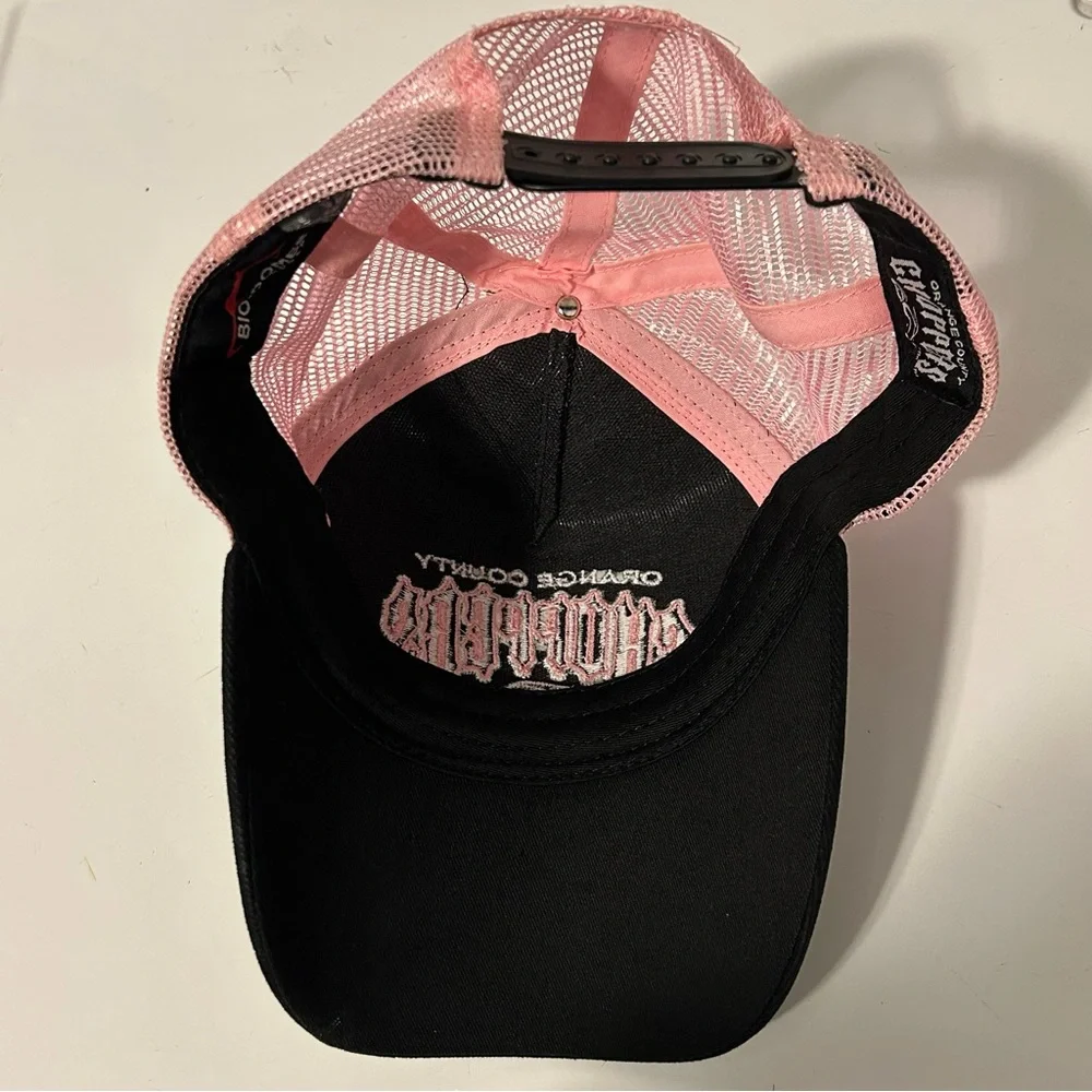 OCC Orange County Choppers Women Ball Cap One Size Snap Back Embroidery Moto Y2k